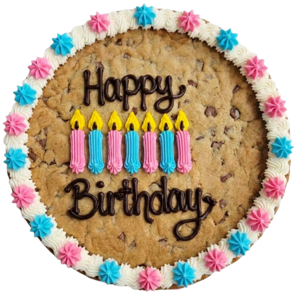 Happy Birthday Candles Giant Cookie