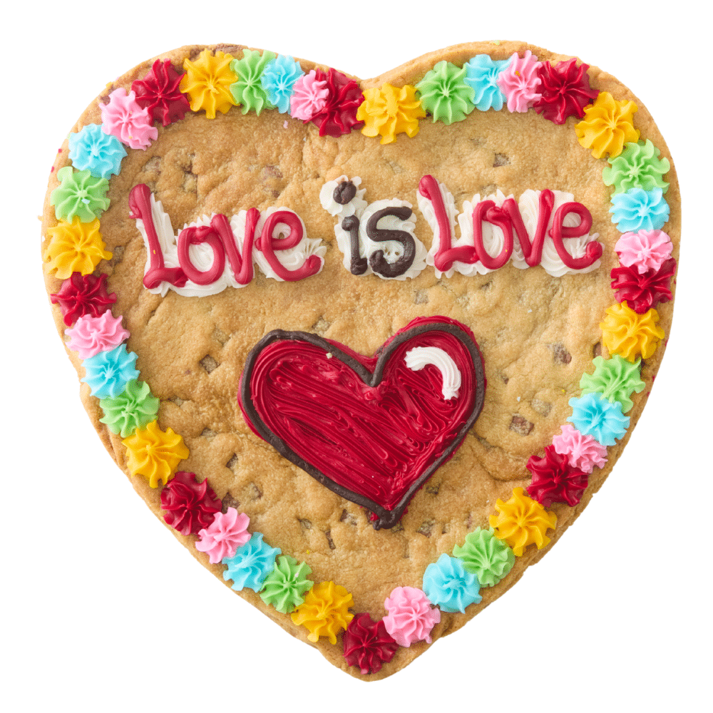 Love Is Love Giant Cookie-Milk Choc-Single