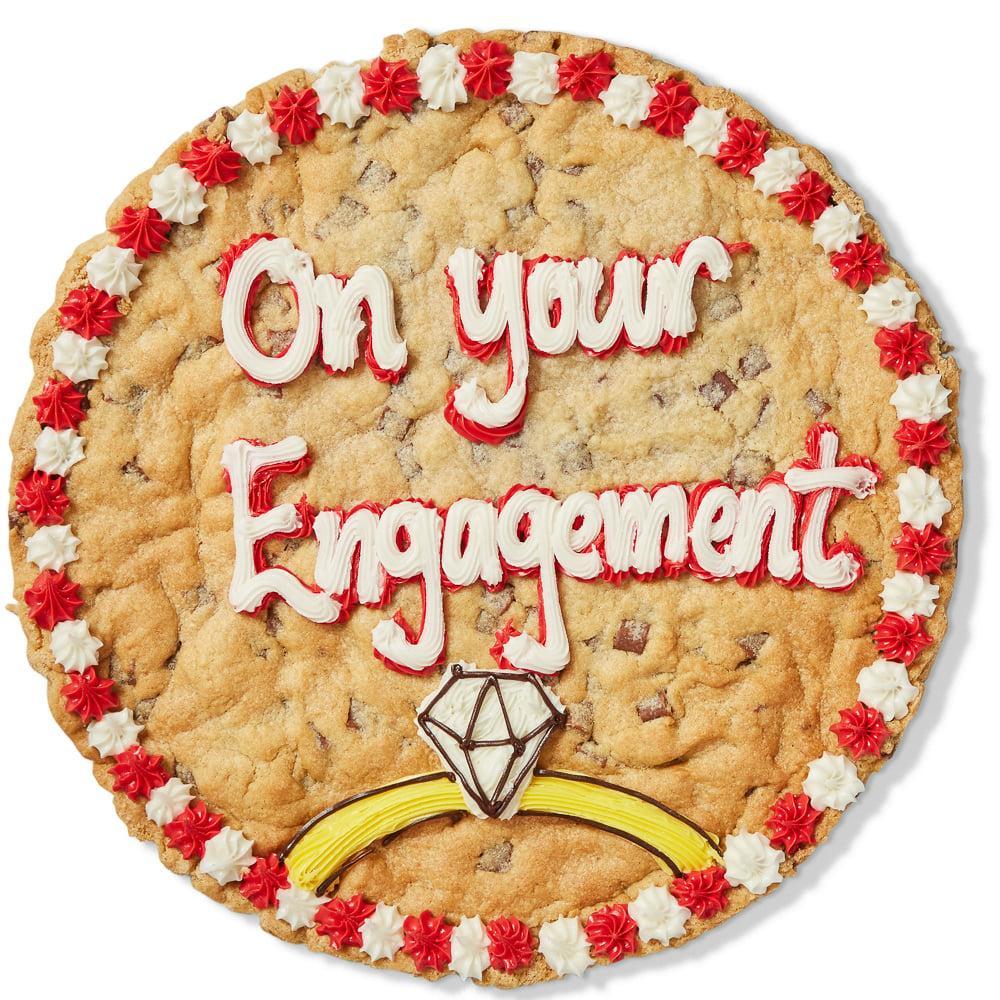 You’re Engaged Round Milk Choc Single Layer