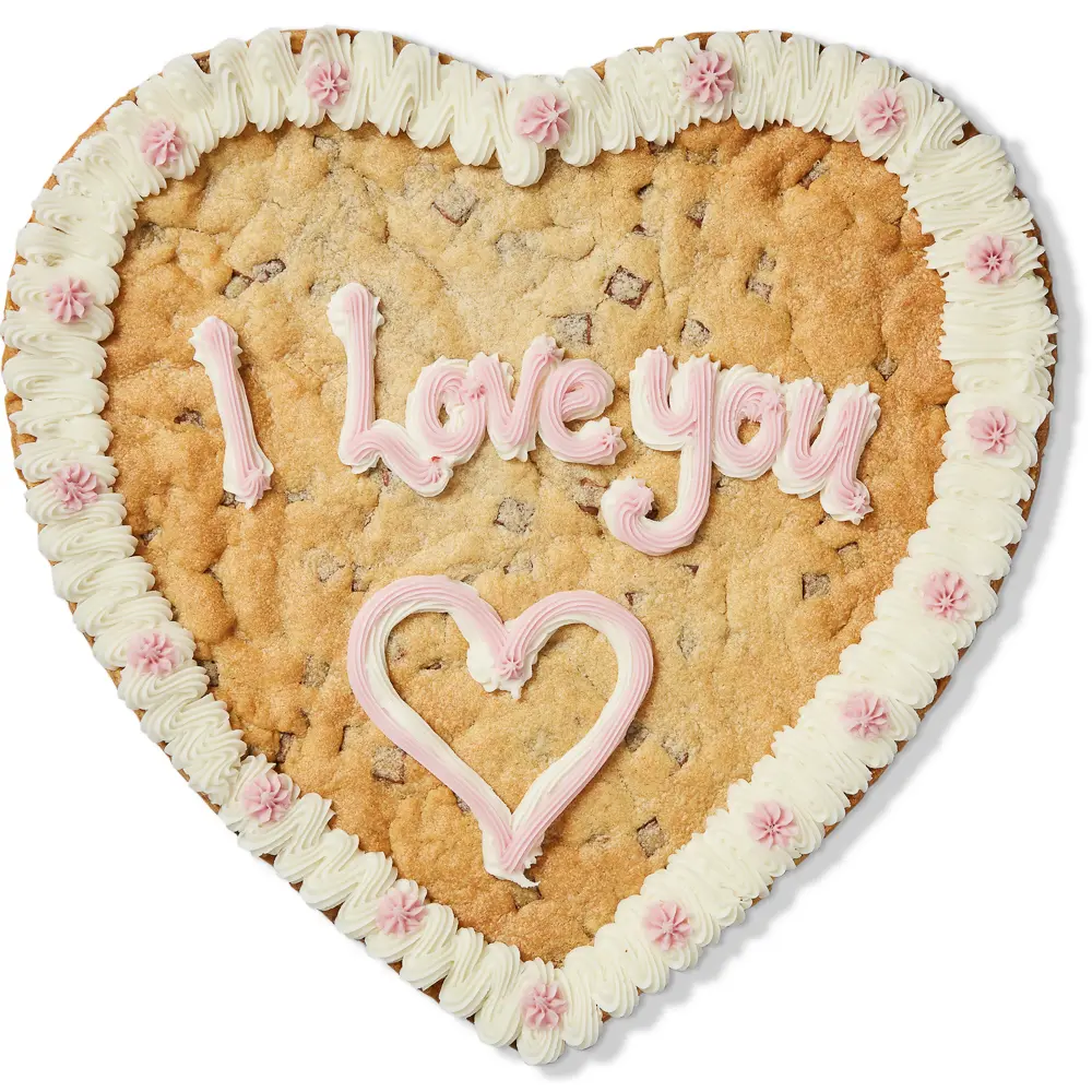 I Love You Heart Milk Choc Single Layer