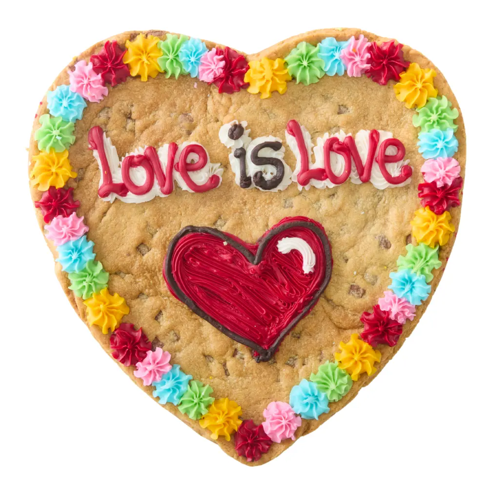 Love Is Love Giant Cookie-Milk Choc-Single