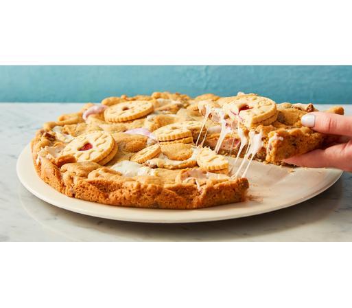 Valentine's Day Limited Edition Stuffed & Loaded Cookie Pie. Giant Cookie  stuffed with Marshmallows and Chocolate chunks, topped with Jammy Dodgers  ...